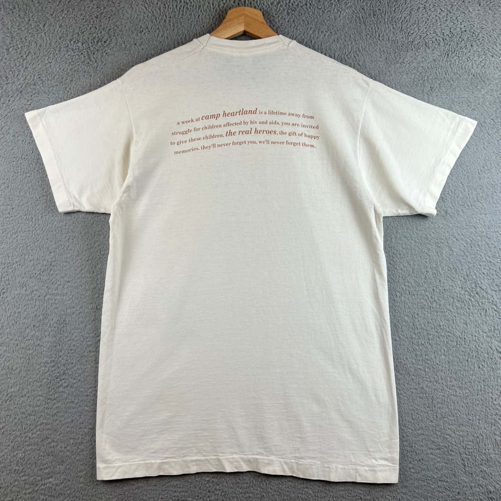 Vintage Eric Waugh Camp Heartland Art T-Shirt White Mens L USA signed - Picture 2 of 9